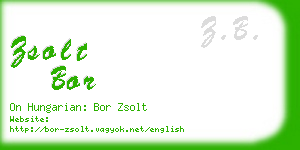 zsolt bor business card